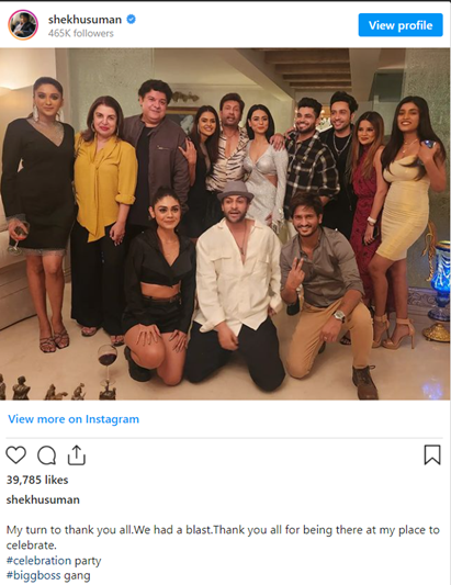 Shekhar Suman hosts a party for Bigg Boss 16 participants: Priyanka, Nimrit, Shiv, and others show up