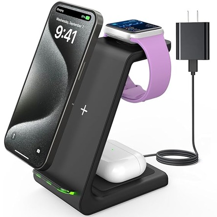 JoyGeek 3 in 1 Wireless Charging Station