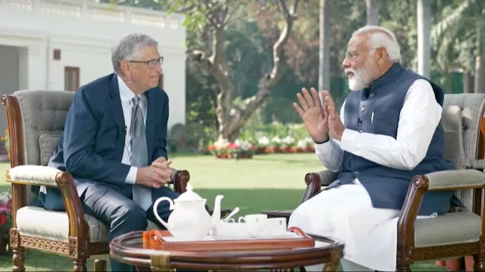 Modi and Bill Gates Delve into Tech, Women's Empowerment, and AI